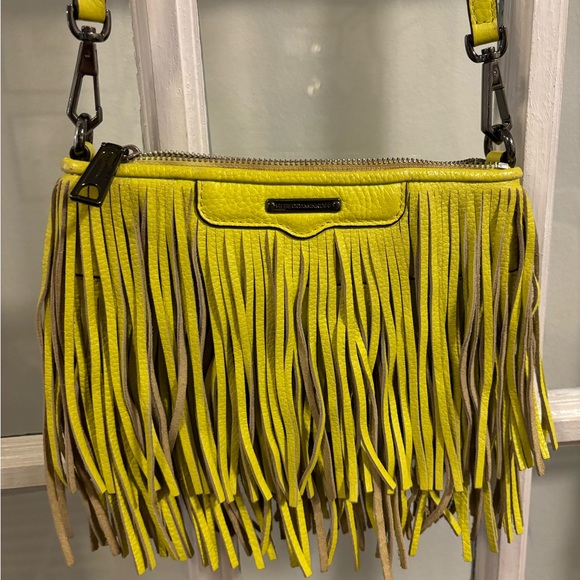 Yellow Rebecca Minkoff Fringe Purse - Picture 2 of 3